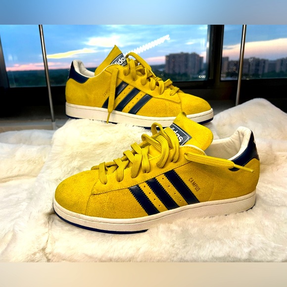 adidas Originals Other - Adidas Originals Campus 80s Casual Sneakers Mens Size 10.5 Yellow & Black